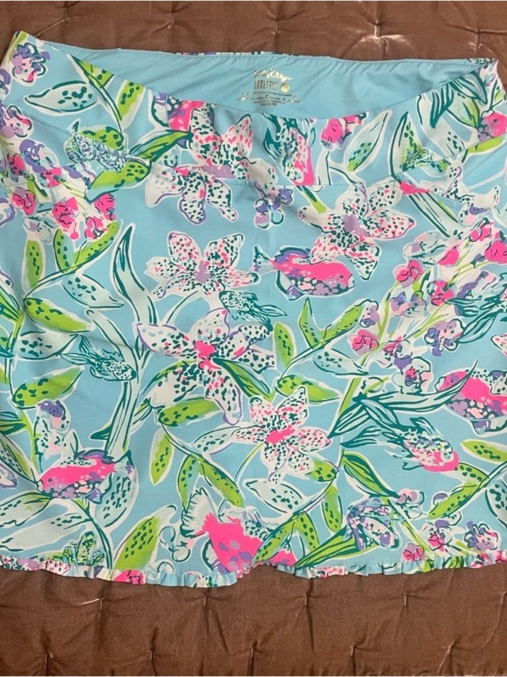 Lilly Pulitzer Pink & Green Floral Maryana Skort - Size 16W